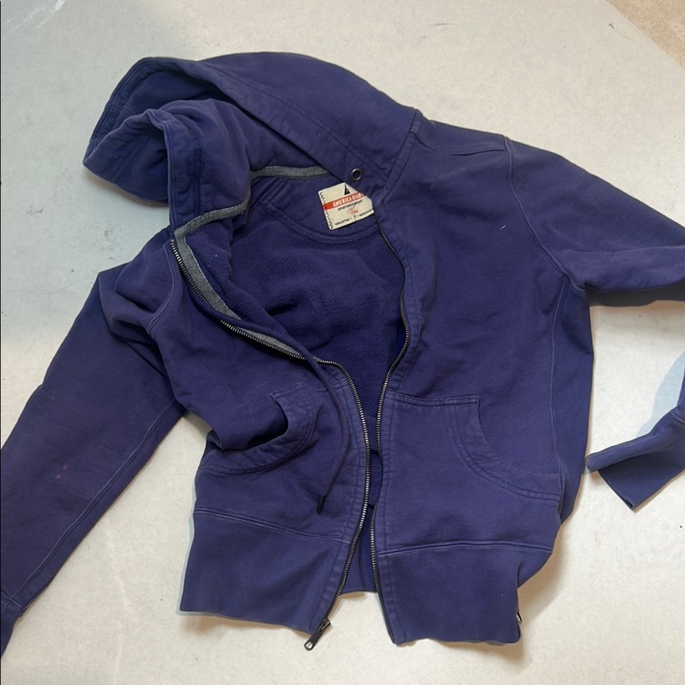 American Giant Purple Casual Zip-Up Jacket